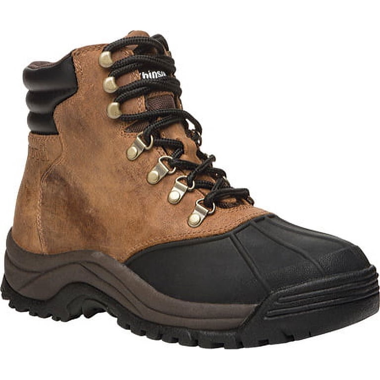 Propet Mens Blizzard Mid Snow Ankle Leather Waterproof Work Outdoor Boots - 14 Men main image 4