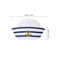 thumbnail image 3 of FELTECHELECTR Sombrero de capitán para hombre, sombrero de marinero de moda, sombrero de capitán para fiesta de cosplay, sombrero de yate, accesorio de disfraz, 3 of 6