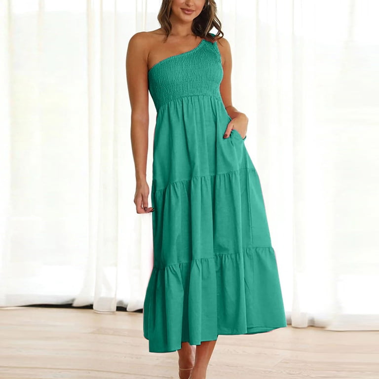 green emerald velvet dress Drop Waist Polka Dot A-Line Mini Dress – Adeline main image 0