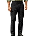 thumbnail image 2 of Ceisia Men's Gift Solid Color Athletic Casual Joggers Adjustable Drawstring Waist Slim Fit Full Length Sports Pants, 2 of 8