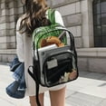 thumbnail image 6 of ALAZA Clear Backpack Baseball on Grass PVC Transparent BookBag, 6 of 7
