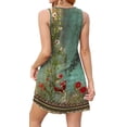 thumbnail image 4 of Fantaslook Summer Dresses for Women Casual V Neck Sleeveless Sundresses Floral Beach Short Dress with Pockets, 4 of 8
