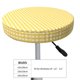 thumbnail image 4 of Disketp Yellow Gingham Funda Redonda para Taburete, Funda de Cojín para Silla de Bar Suave y Elástica-12 inch, 4 of 7