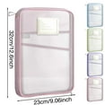 thumbnail image 3 of Clearance Mesh Zipper Pouch Bag Transparent Exams Stationery Holder Storage Bag File Bag Large Capacity Pencil Pouch Supplies, 3 of 8
