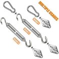 thumbnail image 2 of Kit de Fixation de Voile d'Ombrage Compatible avec le Jardin, 2 of 5