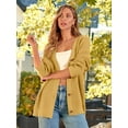 thumbnail image 3 of Women's Cardigan 2023 Open Front Oversized Button Lightweight Sweaters V Neck Loose Cardigans Knit Outwear, 3 of 14