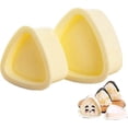 thumbnail image 1 of Onigiri Mold Triangle, 2 Pieces Rice Ball Mold Makers, Triangle Sushi Mold for Bento or Japanese Box, 1 of 5