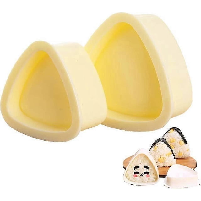 Onigiri Mold Triangle, 2 Pieces Rice Ball Mold Makers, Triangle Sushi Mold for Bento or Japanese Box
