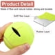 thumbnail image 3 of Uxcell 2 Pcs Pelotas de Tenis Precutadas para Andadores, Accesorios Universales de Pelotas Deslizantes Precutadas para Protección de Patas de Muebles y Pisos, Amarillo, 3 of 6