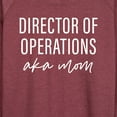 thumbnail image 3 of Instant Message - Director Of Operations Aka Mom - Women's Lightweight French Terry Long Sleeve Shirt, 3 of 6