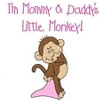 thumbnail image 2 of CafePress - Mommy, Daddy Monkey(Pink) Infant Bodysuit - Baby Light Bodysuit, Size Newborn - 24 Months, 2 of 4