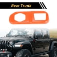 thumbnail image 3 of Cubierta del panel de la cerradura del maletero Unique Bargains 1 Pc para Jeep Wrangler JL JLU 2018-2024 2 puertas y Unlimited 4 puertas, cubierta del panel de la cerradura del maletero en naranja, 3 of 6