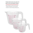 thumbnail image 2 of serony PVC Mesure Tasse Professionnelle Réutilisables Tasses Graduées Manipulées Cuisine Intérieure Restaurant Outils de Laboratoire 500ML, 2 of 4
