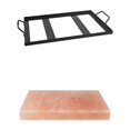 thumbnail image 4 of YAOMOBB Grilling Rack For Charcoal Grills Non Heat Resistant Salt Stone Grilling Rack Heavy Duty Iron Easy to Clean BBQ Holder, 4 of 7