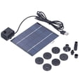 thumbnail image 2 of Solar Water Pump,2W Solar Fountain with Solar Panel Kit Outdoor Fountain Remarkable Clarity, 2 of 7