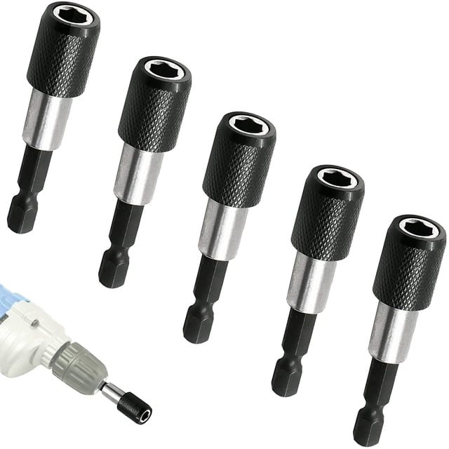 Soporte magnético para puntas de 5 piezas, soporte para puntas de destornillador de impacto de 1/4 pulgadas y 60 mm, para paneles de yeso y tornillos de montaje rápido en placas de yeso ZefeiWu 8390605564727