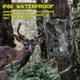 thumbnail image 4 of Trail Game Camera 32MP 1080P with Night Vision - IP66 Waterproof Hunting Cam for Wildlife Monitoring - 100° Detecting Range - Motion Activated 0.2s Trigger Time - 46pcs No Glow Infrared LED, 4 of 6