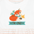 thumbnail image 4 of Inktastic 1st Birthday Woodland Fox 1 Year Old Girls Baby Dress, 4 of 5