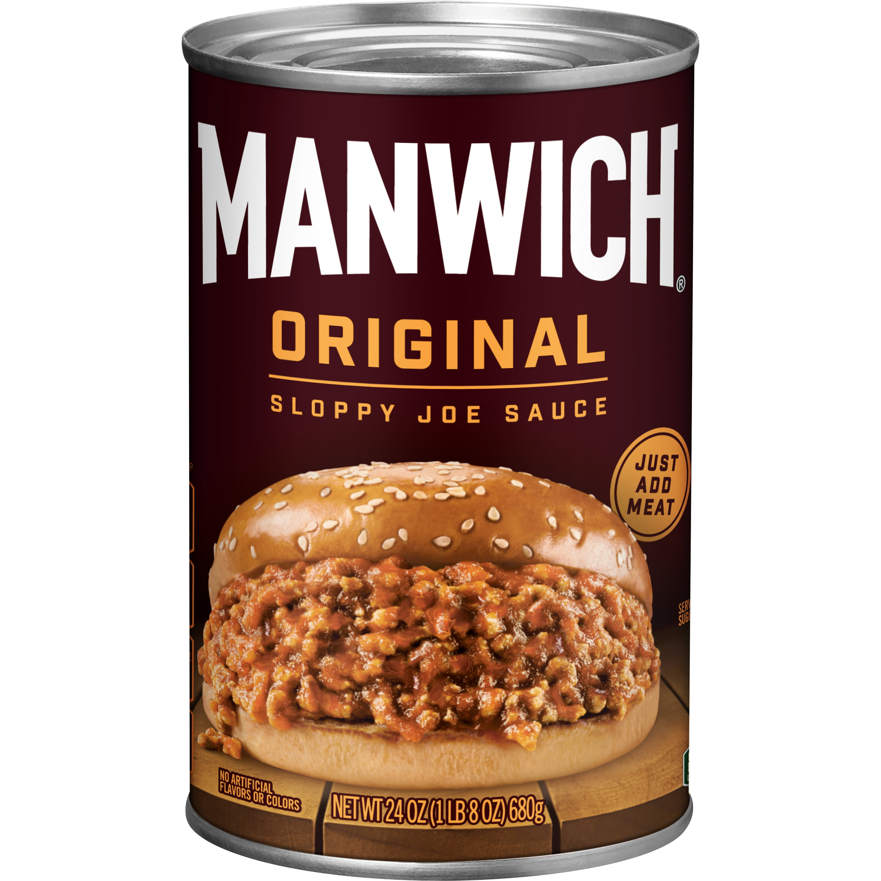 Manwich Original Sloppy Joe Sauce, Canned Sauce, 24 OZ - Walmart.com ...