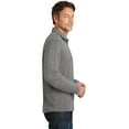 thumbnail image 3 of Port Authority Heather Microfleece 1/2 Zip Pullover-XS (Pearl Grey Heather), 3 of 6