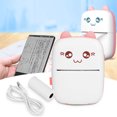 thumbnail image 4 of Lightweight Photo Printer, Pocket Printer, Wireless Scrapbooking For Students  Pink, 4 of 8