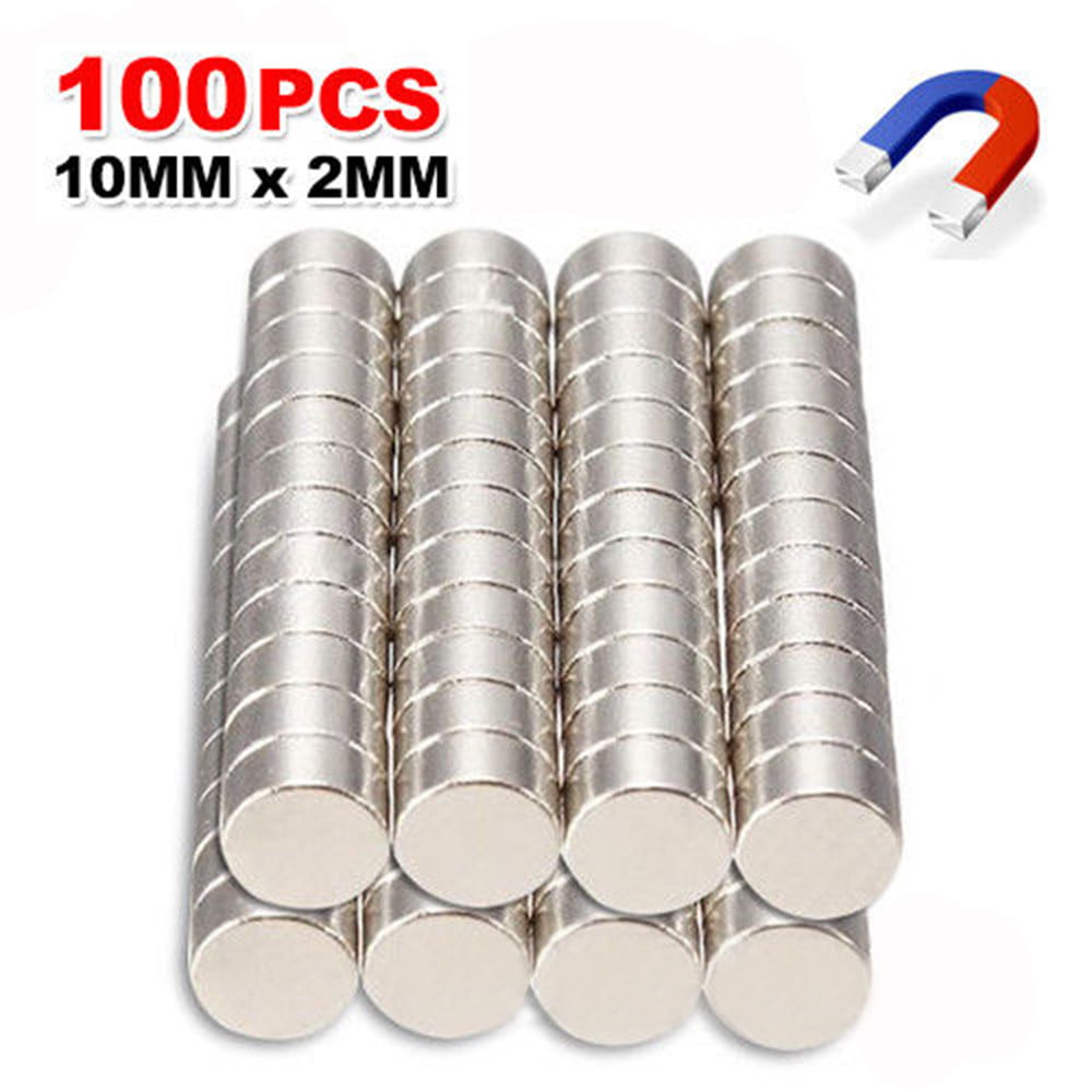 60 Strong Diameter 10mm x 2mm Thickness Rare Earth Neodymium Round Disc Magnets 