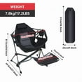 thumbnail image 4 of Heated Hammock Swing Chair with Footrest, High Back, Cup Holder, Side Pocket & Power Bank, Portable Outdoor Relaxation Seat (1 Pack), 4 of 7