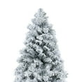 thumbnail image 6 of 7.5ft Snow Flocked Christmas Tree with Lights, Christmas Tree Prelit with 892 Branch Tips, 550 Warm Lights and Metal Stand by Homestock, 6 of 9