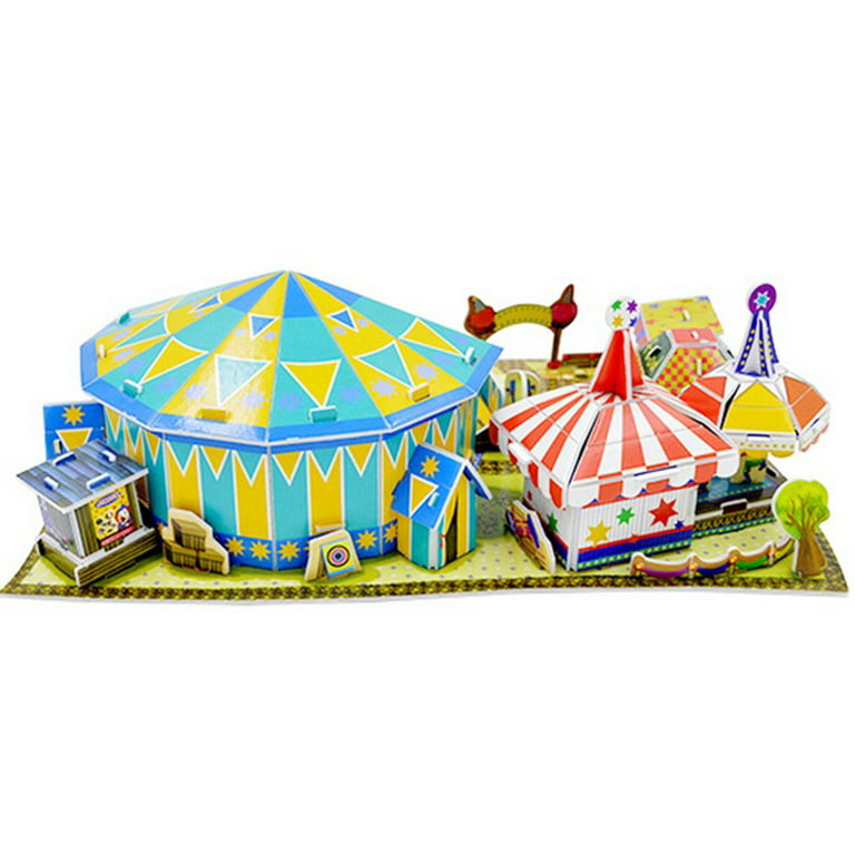 flamme Fremragende Alaska Big Daddy's 3-D Puzzle Building Set, Fun Amusement Park Series, Create A  Circus - Walmart.com