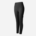 thumbnail image 5 of MKLEKYY Conjunto deportivo mujer Pantalones largos con bolsillos laterales sólidos para mujer, pantalones de yoga de alta elasticidad, pantalones deportivos para correr y fitness, 5 of 5
