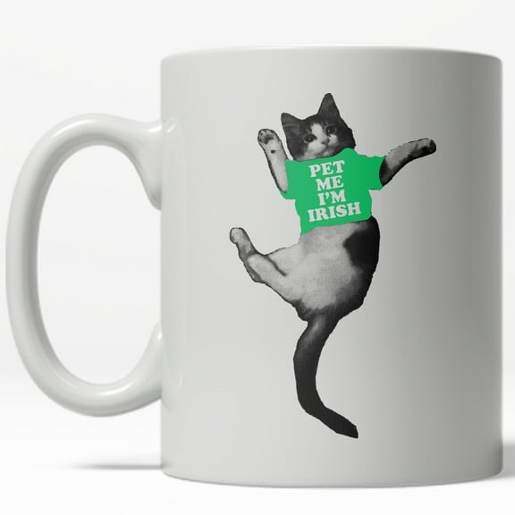 Pet Me I'm Green Mug Funny St. Patricks Day Coffee Cup - 11oz