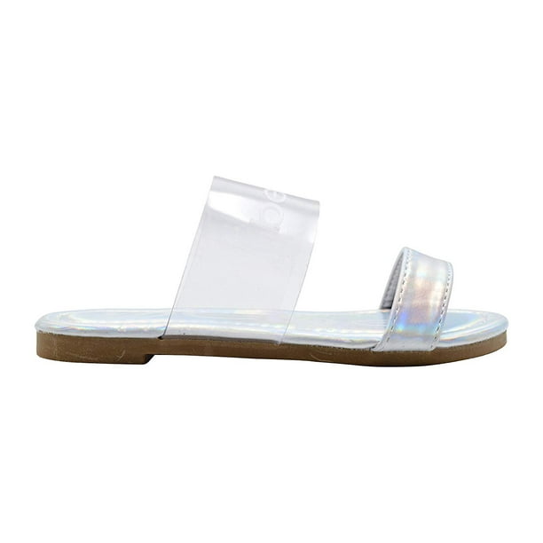 bebe silver slides