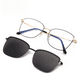thumbnail image 4 of Gafas de sol para hombre y mujer Gafas de sol polarizadas dos en uno con atracción magnética Gafas de sol con imán para miopía Montura de gafas 7018, 4 of 6
