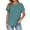 Sky Blue, variant on Vmvidoty Womens Summer Tops 2026 Cap Sleeve Trendy Crewneck Loose Fit T Shirts Gray XXL
