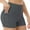 Dark Gray, variant on Women's Compression Workout Shorts With Tummy Control Panel And Breathable Mesh For High Intensity Training White