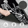 thumbnail image 3 of Naloa Vintage Black white Plant skull Car Foot Mat Set of 4 Pieces - Universal Floor Liner Neoprene Full Set Floor Mats for Cars Trucks SUV, 3 of 7