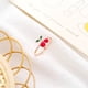 thumbnail image 4 of Jumpingount Anillo abierto Anillos de cereza Estilo elegante Forma de fruta Circlet Accesorio de moda Regalos de joyería para compromiso de boda Ropa, zapatos y accesorios Miscelánea, 4 of 6