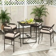 thumbnail image 1 of Costway 5-Piece Counter Bar Set Patio Rattan Counter Set with Tabletop, 1 of 10