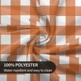 thumbnail image 5 of Fall Tablecloth Round 60 Inch Burnt Orange Buffalo Plaid Table Cloth,Stain Resistance Polyester Thanksgiving Day Harvest Table Covers for Kitchen Dining,Small Tablecloth for Party Picnic, 5 of 6