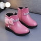 thumbnail image 5 of Botas de cuero cálidas de tubo medio para niñas y niños, lindos zapatos de algodón con lazo para bebés, botas de invierno de dos algodón con forro polar para estudiantes, 5 of 6