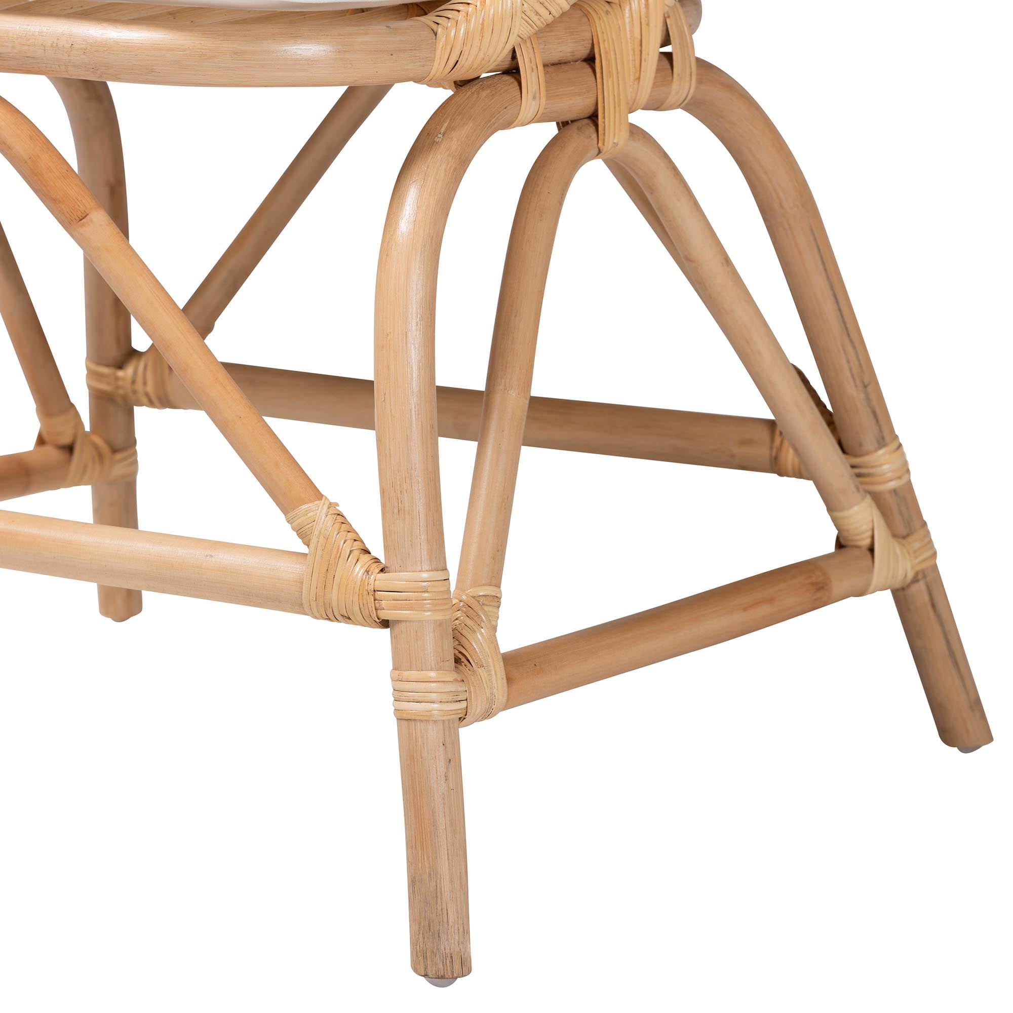 bali & pari Abriella Rattan BOHO Peacock Chair, Natural Brown