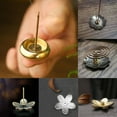 thumbnail image 4 of Flower Temples Yoga Cones Censer Sandalwood Coil Base Home Decoration Mini Accessories Copper Incense Holder Incense Sticks Burner 5, 4 of 8
