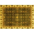 thumbnail image 1 of Ahgly Company Indoor Rectangle Abstract Yellow Modern Area Rugs, 7' x 10', 1 of 4