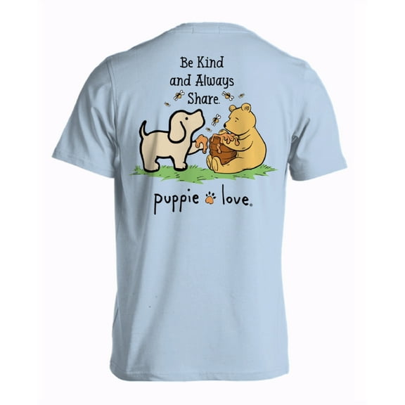 Puppie Love Dog Be Kind and Always Share Winnie Short Sleeve T-Shirt
