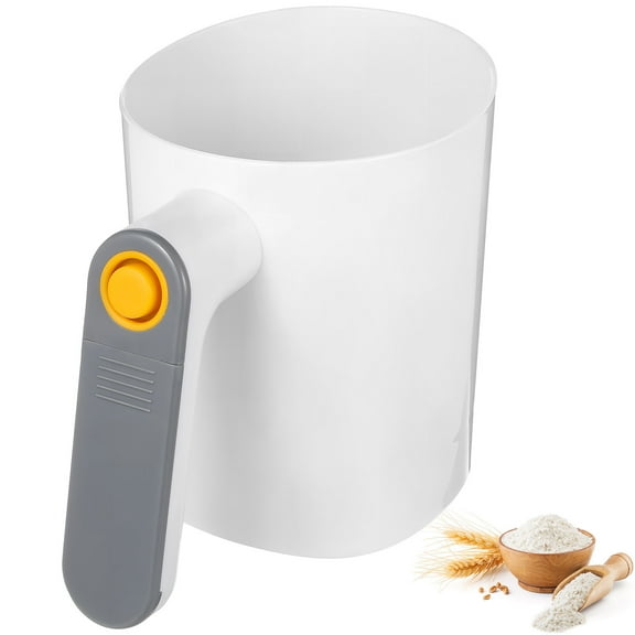 Raindrops Handheld Flour Shifter Automatic Powder Sifter Electric Flour Strainer Sieve Kitchen Baking Sifter for Precise Baking Sifting Accessories