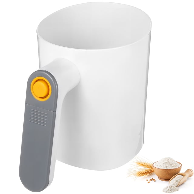 MIANGASTORE Automatic Sugar Strainer Kitchen Flour Strainer Portable Flour Sifter Battery Operated Sugar Flour Sifter for Baking Sifting Kitchen Utensil