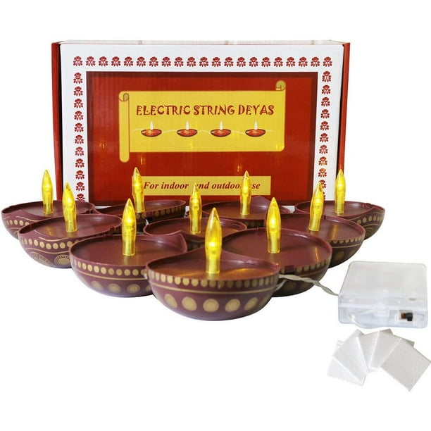 Diwali Diya String Lights Diwali Gift Decor LED Deepawali Battery