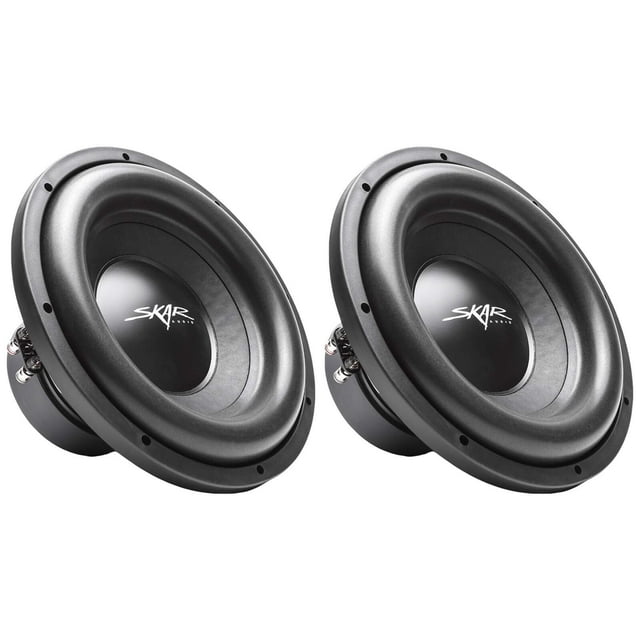 (2) Skar Audio SDR-12 D4 12" 1200W Max Power Dual 4 Ohm subwoofers para coche, par de 2
