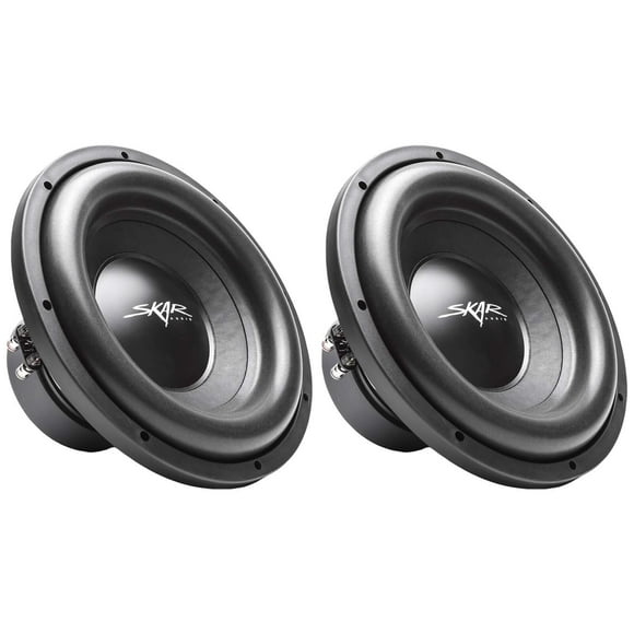 (2) Skar Audio SDR-12 D4 12" 1200W Max Power Dual 4 Ohm subwoofers para coche, par de 2
