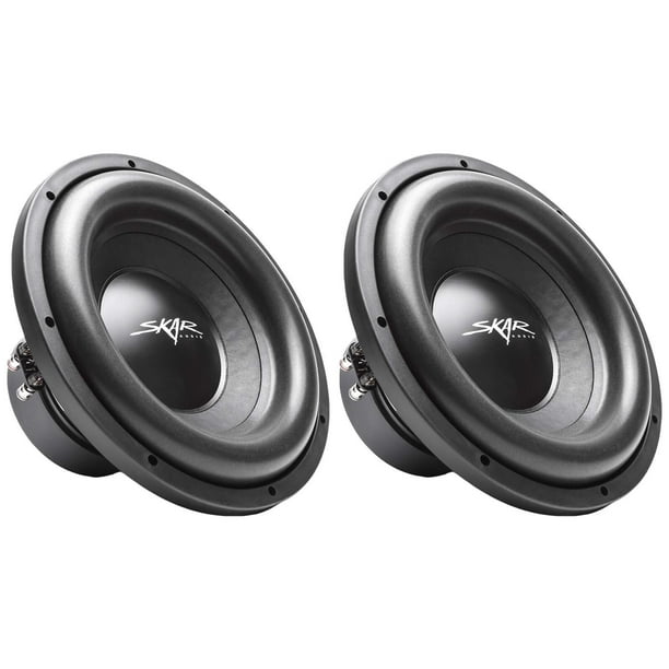 (2) Skar Audio SDR-12 D4 12" 1200W Max Power Dual 4 Ohm subwoofers para coche, par de 2